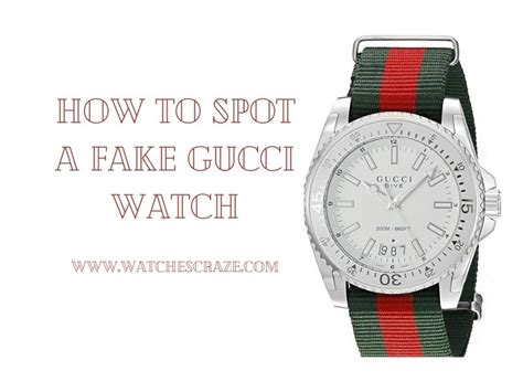 vintage fake gucci watch|how to spot a Gucci watch.